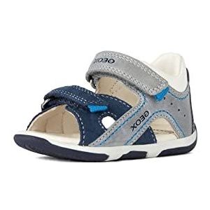 Geox sandaal baby-jongens b sandal tapuz boy,Grey Navy,18 EU