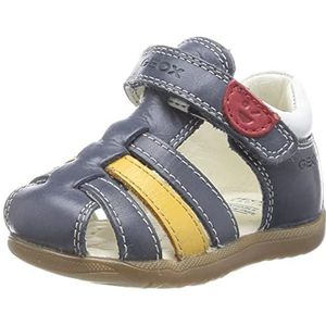 Geox B Macchia Boy sandalen voor jongens, Navy Dk Yellow, 20 EU Smal