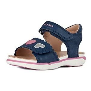 Geox B Delhi Girl Sandalen voor meisjes, Avio fuchsia, 27 EU