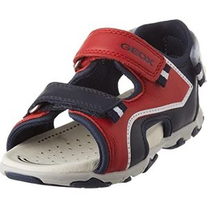 GEOX - Flaffee Boy - Sandalen - Rood - Leer/Textiel - Ademend