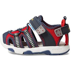 Geox B Multy Boy Sandaal, rood/marineblauw, Red Navy, 23 EU