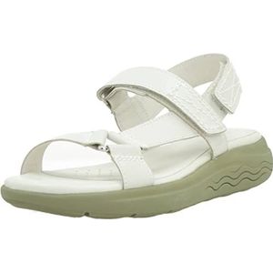 Geox Dames D SPHERICA EC5W Sandaal, Off White, 37 EU, off-white, 37 EU