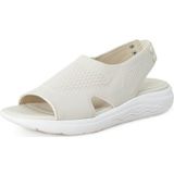 Geox Dames D Spherica Ec5 Sandaal, off-white, 37 EU