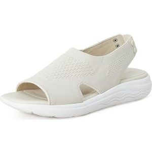 Geox Dames D SPHERICA EC5 sandaal, gebroken wit, 36 EU, off-white, 36 EU