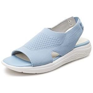 Geox Dames D SPHERICA EC5 sandaal, LT Sky, 36 EU, Lt Sky, 36 EU