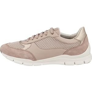 Geox D Sukie Sneakers voor dames, nude, 38 EU, nude, 38 EU