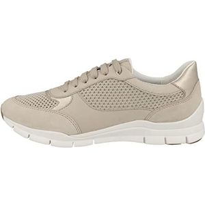 Geox D Sukie Sneakers voor dames, LT Taupe, 35 EU, Lt Taupe, 35 EU