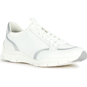 Geox D Sukie Sneakers voor dames, wit, 37 EU, wit, 37 EU