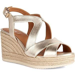 Sleehakken Sandalen Sleehak Espadrilles Gouden Sleehak Sandalen