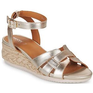 Geox Dames D Ischia Corda espadrille sleehak sandaal, LT goud, 39 EU, Lt Gold, 39 EU