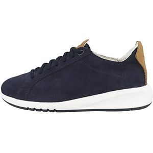 Geox Dames D Aerantis Sneaker, Navy/Camel, 42 EU, Navy Camel, 42 EU