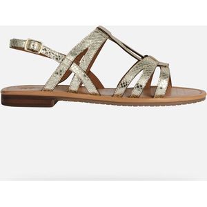 Geox - D Sozy S - Sandalen - Lt Gold - Leer - Slingback