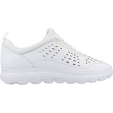 Geox - D Spherica - Sneaker - Wit - Bovenmateriaal: Kunstleer