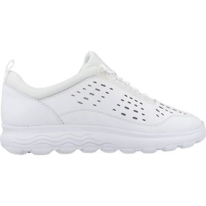 Geox - D Spherica - Sneaker - Wit - Bovenmateriaal: Kunstleer