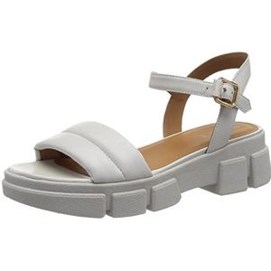 Geox, Schoenen, Dames, Wit, 40 EU, Comfortabele platte sandalen voor vrouwen