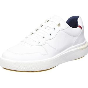 Geox D DALYLA Sneakers voor dames, wit/scarlet, 35 EU, White Scarlet, 35 EU