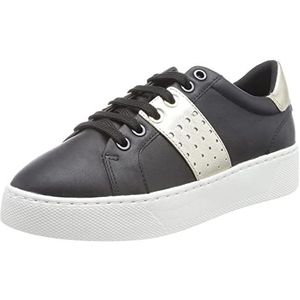 Geox, Schoenen, Dames, Zwart, 38 EU, Stijlvolle Skyely Damessneakers