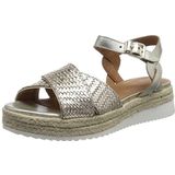 Geox D Eolie Espadrille Wedge Sandalen voor dames, Goud