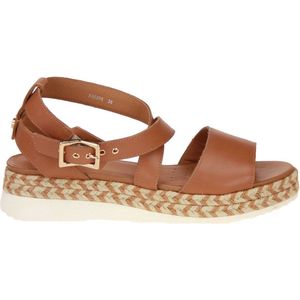 Geox D Eolie espadrille sleehaksandaal, camel, 39 EU, camel, 39 EU