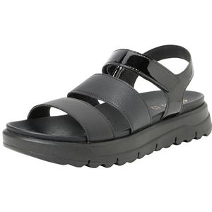 Geox Dames D XAND 2.1S sandaal, zwart, 40 EU, zwart, 40 EU
