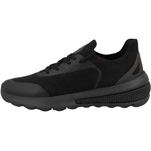 Geox D SPHERICA ACTIF Sneakers voor dames, zwart, 38 EU, zwart, 38 EU