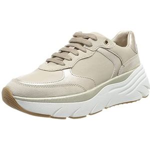 Geox D DIAMANTA Sneakers voor dames, LT Taupe, 41 EU, Lt Taupe, 41 EU