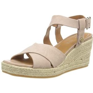 Geox Meisjes D Panarea Espadrille Wedge Sandaal, nude, 37.5 EU