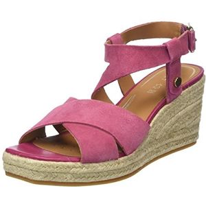 Sandalen met sleehak, Panarea GEOX. Leer materiaal. Maten 40. Roze kleur