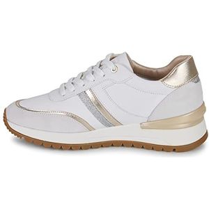 Geox D DESYA Sneakers voor dames, wit/gebroken wit, 40 EU, Wit Off White, 40 EU