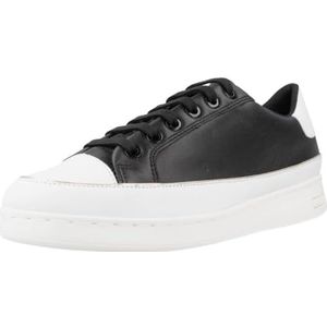 Geox D JAYSEN dames Sneakers, zwart wit, 39 EU