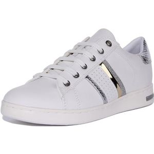 Geox D JAYSEN dames Sneakers, Wit-zilver., 35 EU