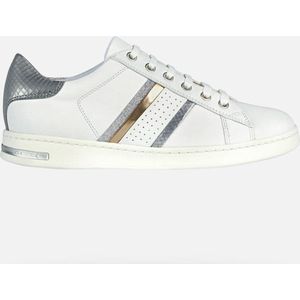 Geox D JAYSEN dames Sneakers, Wit-zilver., 37 EU