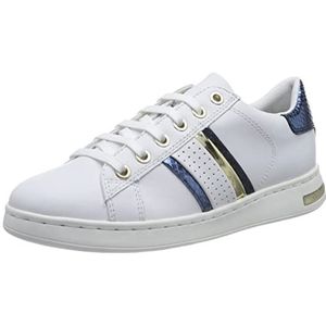 Geox D JAYSEN dames Sneakers, Wit Navy, 39 EU