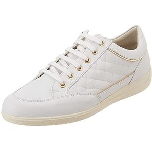 Geox D Myria Sneakers voor dames, wit, 40 EU, wit, 40 EU