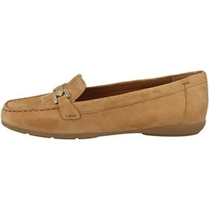 Geox Dames D ANNYTAH MOC Moccasin, Camel, 38 EU, camel, 38 EU