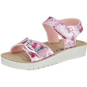 Geox J Costarei Gi J15eab0 Sandalen voor meisjes, wit, roze, 28 EU