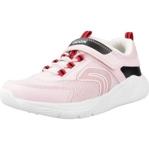 Geox J Sprintye Girl Sneakers voor meisjes, Lt Roze Zwart, 27 EU