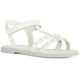 Geox J Karly Girl sandalen voor meisjes, wit, 35 EU