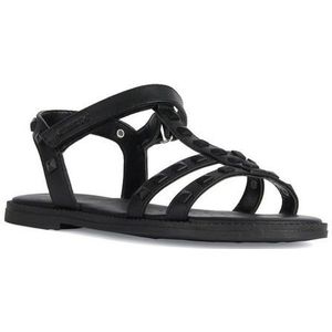 Geox J Karly meisjessandalen voor meisjes, zwart.