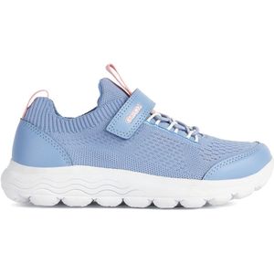 Geox J Spherica Girl Sneakers voor meisjes, Indigo Lt Coral