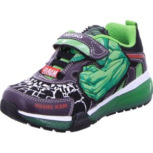 Geox J Bayonyc Boy Sneakers voor jongens, zwart/groen, 33 EU