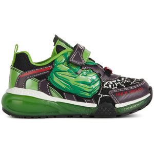 Ademende sneakers met Led Bayonic x Hulk GEOX. Synthetisch materiaal. Maten 38. Groen kleur
