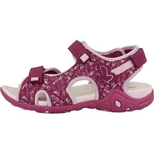 Geox J Whinberry G sandalen voor meisjes, dark raspberry pink, 35 EU