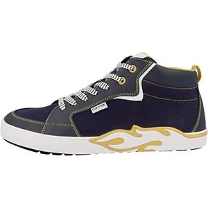 Geox J ALPHABEET Boy Sneaker, Navy/Yellow, 28 EU, Navy Yellow, 28 EU