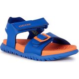 Geox - J Fommiex Boy - Sandalen - Royal Oranje - Leer/Textiel