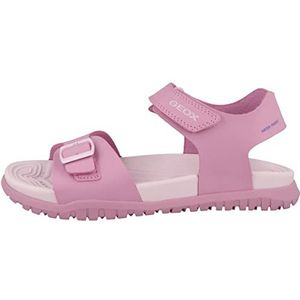 Geox J FOMMIEX Gir Sandaal, DK PINK/LT Lilac, 36 EU, Dk Pink Lt Lilac, 36 EU