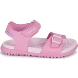 GEOX - FUSBETTO - Sandalen - Donkerroze/Lichtlila - Lederlook