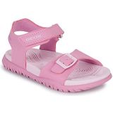 GEOX - FUSBETTO - Sandalen - Donkerroze/Lichtlila - Lederlook