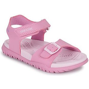 GEOX - FUSBETTO - Sandalen - Donkerroze/Lichtlila - Lederlook