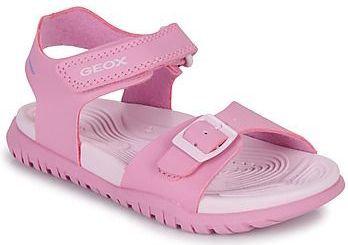 GEOX - FUSBETTO - Sandalen - Donkerroze/Lichtlila - Lederlook